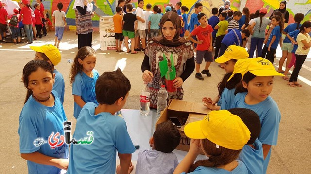  كفرقاسم- فيديو : الرئيس عادل بدير يشارك الطلاب في كرنفال العلوم من خلال مخيم الجنان للمدارس الابتدائية ورياض الاطفال